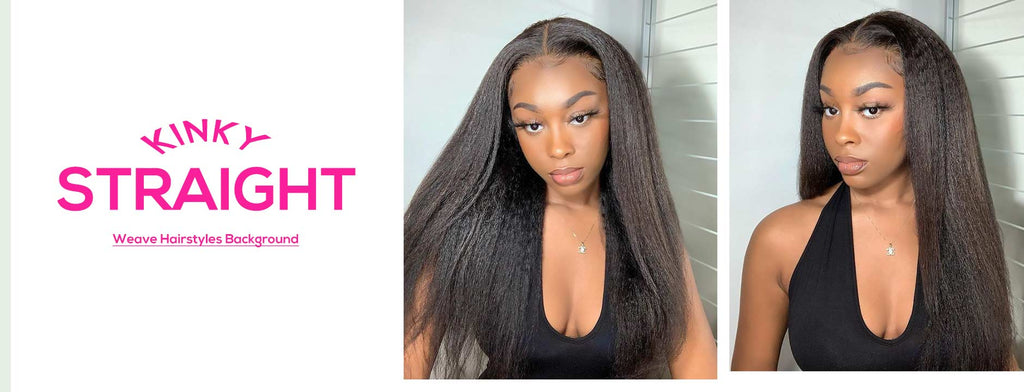 Kinky Straight Weave Hairstyles Background