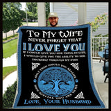 Personalized Viking Couple Blanket You Are My Best Viking My Soulmate for Valentine