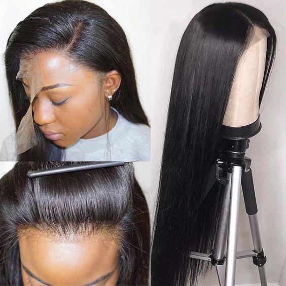 Neobeauty Hair HD Transparent Lace  5x5 Closure Wig Straight Human Hair Lace Front Wig Invisible Lace Wig