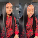 Neobeauty Hair HD Transparent Lace  5x5 Closure Wig Straight Human Hair Lace Front Wig Invisible Lace Wig