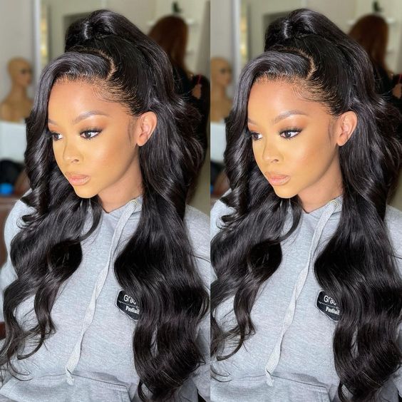 Neobeauty Hair Body Wave Transparent Lace Wig 6*6 HD Lace Closure Wigs Human Hair Deep Part Lace Closure Wigs