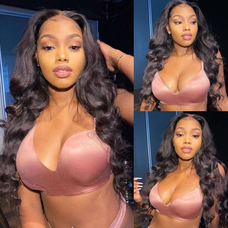 Neobeauty Hair Glueless Human Hair Wigs Body Wave Lace Front Wig HD Transparent 13x4 Lace Frontal Wigs