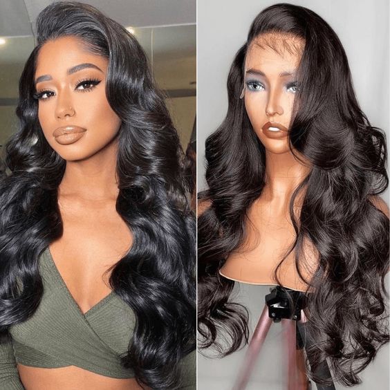 Neobeauty Hair Body Wave Transparent Lace Wig 6*6 HD Lace Closure Wigs Human Hair Deep Part Lace Closure Wigs