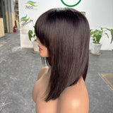 14 inch bob wig human hair