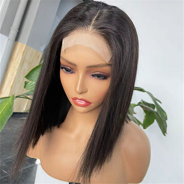 4x4 Lace Closure Straight Bob Wigs for Black Women