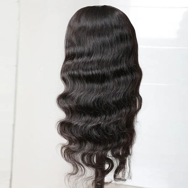 Neobeauty Hair Body Wave Hair Machine Made Wig Glueless Wig with Bangs