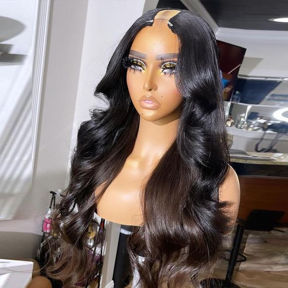 Neobeauty Hair Afforadble U Part Wig Body Wave Human Hair Wigs for Women Glueless on Sale
