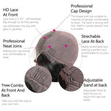 Neo Beauty hair HD Glueless Lace 5x5 Curly Closure Wig With Pre-Plucked Hairline And Natural-Looking Curls Density 250%