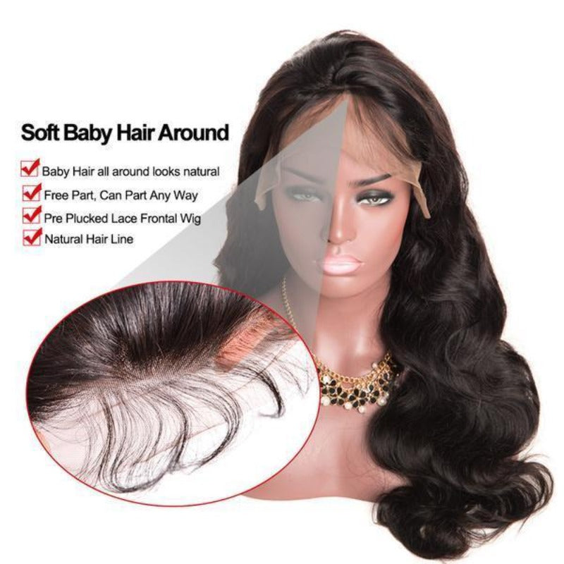 Neobeauty Undetectable 13x4 Lace Front Wigs Body Wave Human Hair Wigs