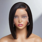 Super Natural Side Part Glueless Minimalist  ILace Bob Wig Fits All Face Shapes