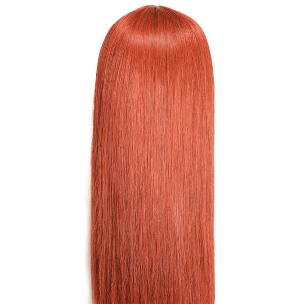 Neobeauty Ginger Color Straight Hair Machine Made Wig Glueless Wig For Black Women Density 150%