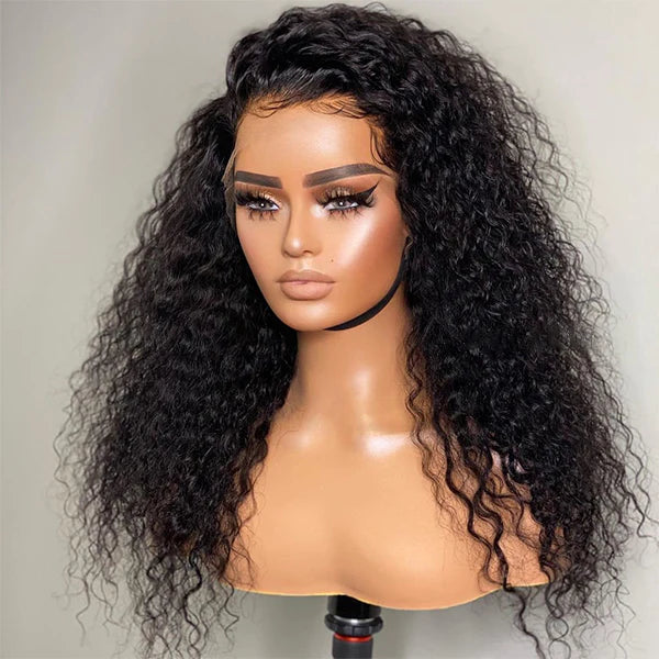 Glueless Undetectable Invisible Lace Water Wave 13x4 Frontal Lace Wig | Real HD Lace 150% Density