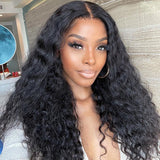 Glueless Undetectable Invisible Lace Water Wave 13x4 Frontal Lace Wig | Real HD Lace 150% Density