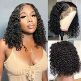 Neobeauty Hair 13x4 Short Lace Front Wig Deep Wave Bob Wigs Human Hair Pre Plucked Bob Wig Styles