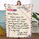 Dear Mom - From Son - Personalized Giant Love Letter Blanket