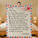 Dear Mom - From Son - Personalized Giant Love Letter Blanket