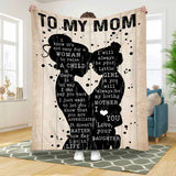 Dear Mom - From Son - Personalized Giant Love Letter Blanket