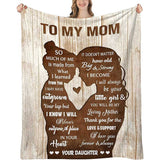 Dear Mom - From Son - Personalized Giant Love Letter Blanket