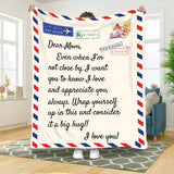 Dear Mom - From Son - Personalized Giant Love Letter Blanket