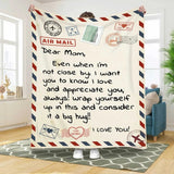 Dear Mom - From Son - Personalized Giant Love Letter Blanket