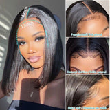 Neobeauty Hair Glueless Straight Hair Short Bob Wig Summer Fashion Short Lace Front Wigs