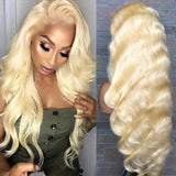 Neobeauty Hair 613 Blonde Lace Front Wig Body Wave Glueless Human Hair Wigs Pre Plucked Blonde Hair Lace Wig 180% Density