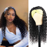 Neobeauty Hair Water Wave Headband Wig Human Hair None Lace Front Wigs Headband Human Hair Wigs