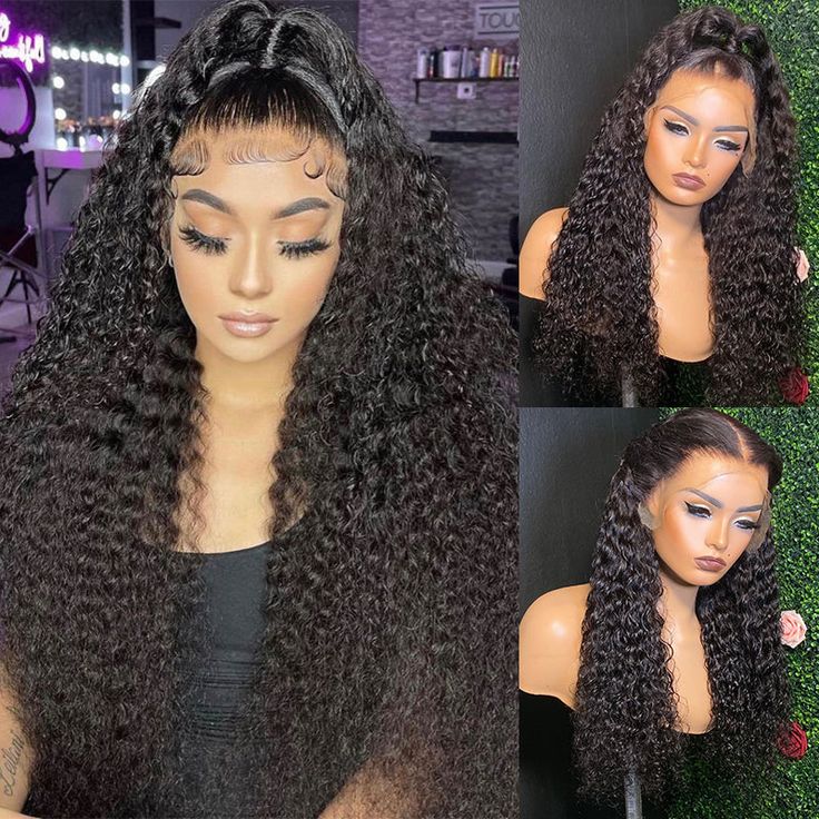 Neobeauty Hair HD 13x4 Lace Front Curly Hair Wig Glueless Lace Front Wigs Transparent Lace Pre Cut Lace Wig 30 Inch