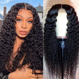 Neobeauty Hair Deep Wave Human Hair Wigs 4x4 Lace Closure Wigs