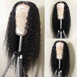 Neobeauty Hair Transparent Lace Wig Deep Wave 5*5 HD Lace Closure Wigs Virgin Hair Deep Part Lace Closure Wigs