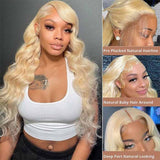 Neobeauty Hair 613 Blonde Hair Glueless Lace Frontal Wig Body Wave Human Hair Wig HD Lace Wig