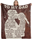 To Daddy Or To Husband Fleece You are My Life Blanket Fathers Day Blanket Luxury Blankets for Bedding Sofa and Travel