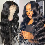 Neobeauty Hair Body Wave Transparent Lace Wig 6*6 HD Lace Closure Wigs Human Hair Deep Part Lace Closure Wigs