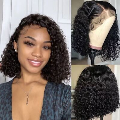 Neobeauty Hair Water Wave Bob Wigs Transparent Lace 13x4 Short Lace Front Wig Affordable Human Hair Wigs