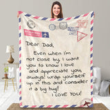 To Daddy Or To Husband Fleece You are My Life Blanket Fathers Day Blanket Luxury Blankets for Bedding Sofa and Travel