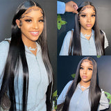 1# Live Products Neobeauty 4x4/13x4 Transparent Lace Wigs Human Hair Straight Wigs For Sale