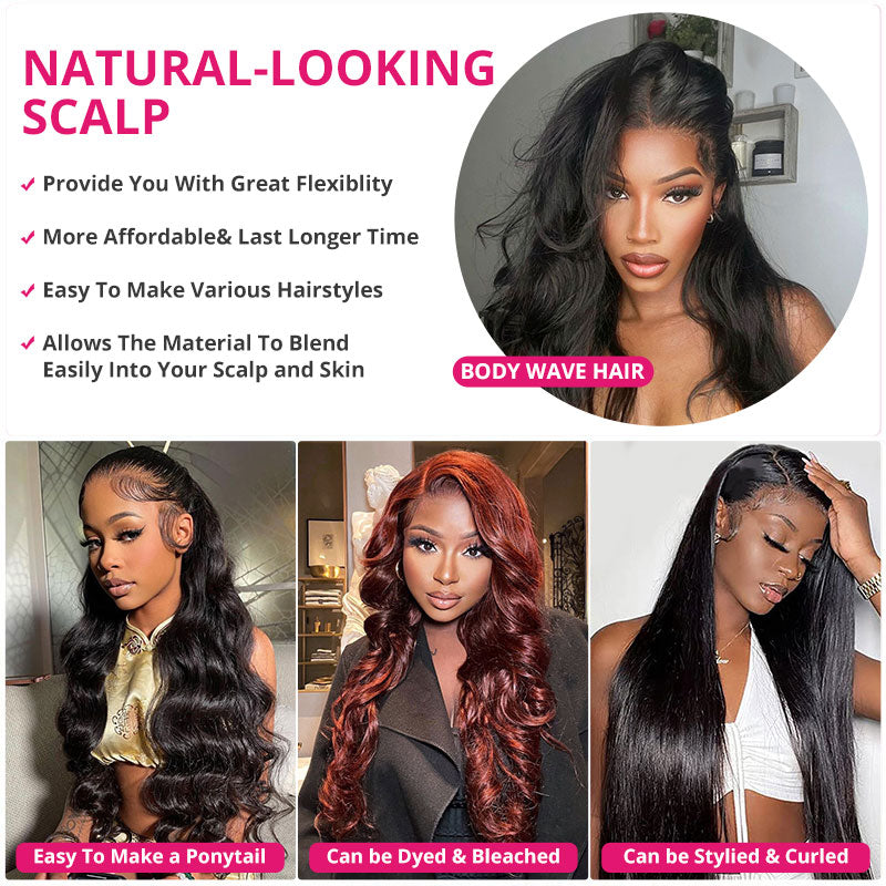 Neobeauty Hair Body Wave HD Lace Wig Human Hair 13x4 Invisible Lace Wig Pre Cut Glueless Lace Wigs