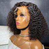 Neobeauty Hair 13x4 Short Lace Front Wig Deep Wave Bob Wigs Human Hair Pre Plucked Bob Wig Styles