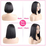 Neobeauty Hair Glueless Straight Hair Short Bob Wig Summer Fashion Short Lace Front Wigs