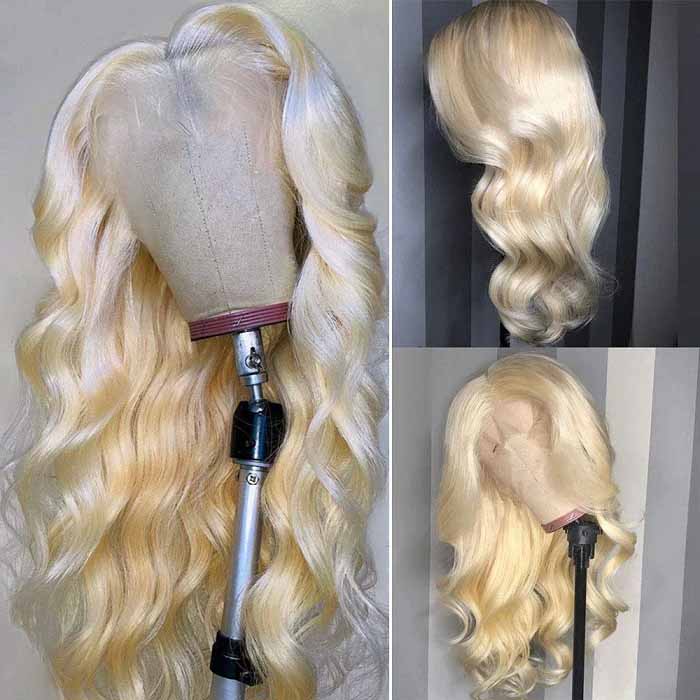 Neobeauty Hair 613 Blonde Hair Glueless Lace Frontal Wig Body Wave Human Hair Wig HD Lace Wig