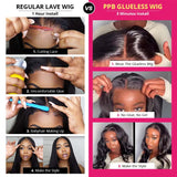 Neobeauty Hair Body Wave HD Lace Wig Human Hair 13x4 Invisible Lace Wig Pre Cut Glueless Lace Wigs