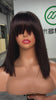 fringe bob wig natural color