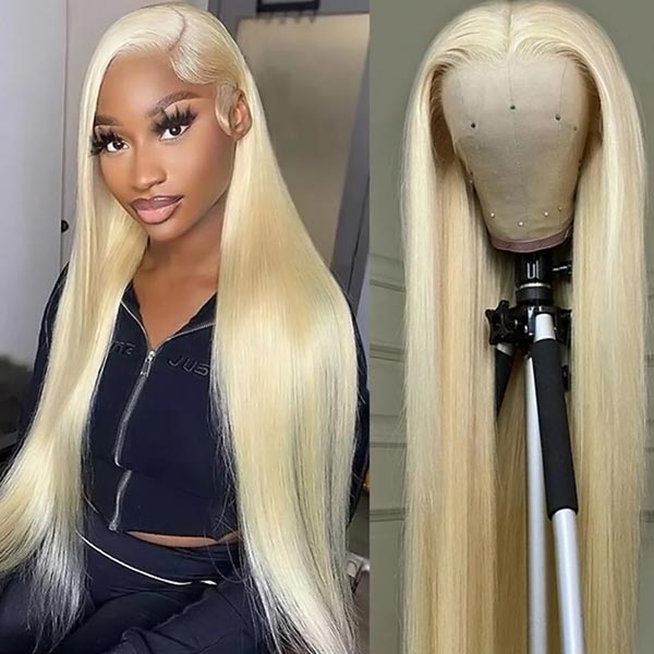 2# Live Products Neobeauty Density 150% Blonde Human Hair Wigs 13x6 Lace Frontal Wig 613 Straight Hair