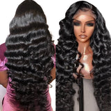 Neobeauty 250% Density Hair Transparent 13x4 Lace Front Wig Loose Deep Wave Glueless Human Hair Lace Wigs For Women