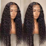 Neo Beauty hair Transparent Lace Wigs Natural Pre-plucked Long Curly Wig 4x4/ 13x4 Lace 100% Human Hair