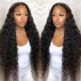 Neo Beauty hair HD Skin Melt Invisible Lace Deep Wave 5x5 Glueless Lace Wigs 180%