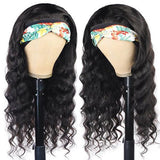 Neobeauty Headband Human Hair Wig Loose Deep Wave None Lace Wigs