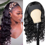 Neobeauty Headband Human Hair Wig Loose Deep Wave None Lace Wigs