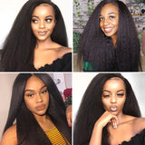 Neobeauty Hair Density 150% Transparent Lace Wig Human Hair 13x4 Lace Frontal Wigs Affordable Kinky Straight Wig HD Lace Yaki Hair