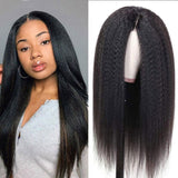 Neobeauty Affordable 4x4 Lace Closure Wigs Kinky Straight Human Hair Wigs